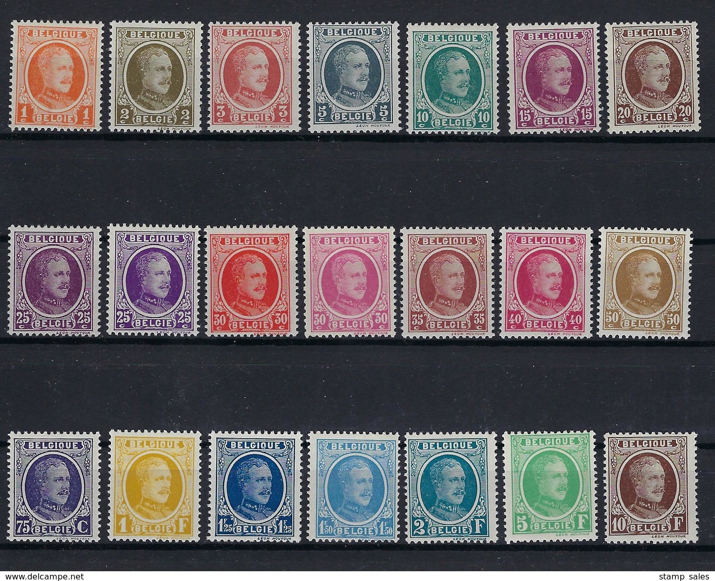 N°190/210 MNH ** POSTFRIS ZONDER SCHARNIER COB € 475,00 SUPERBE - 1922-1927 Houyoux