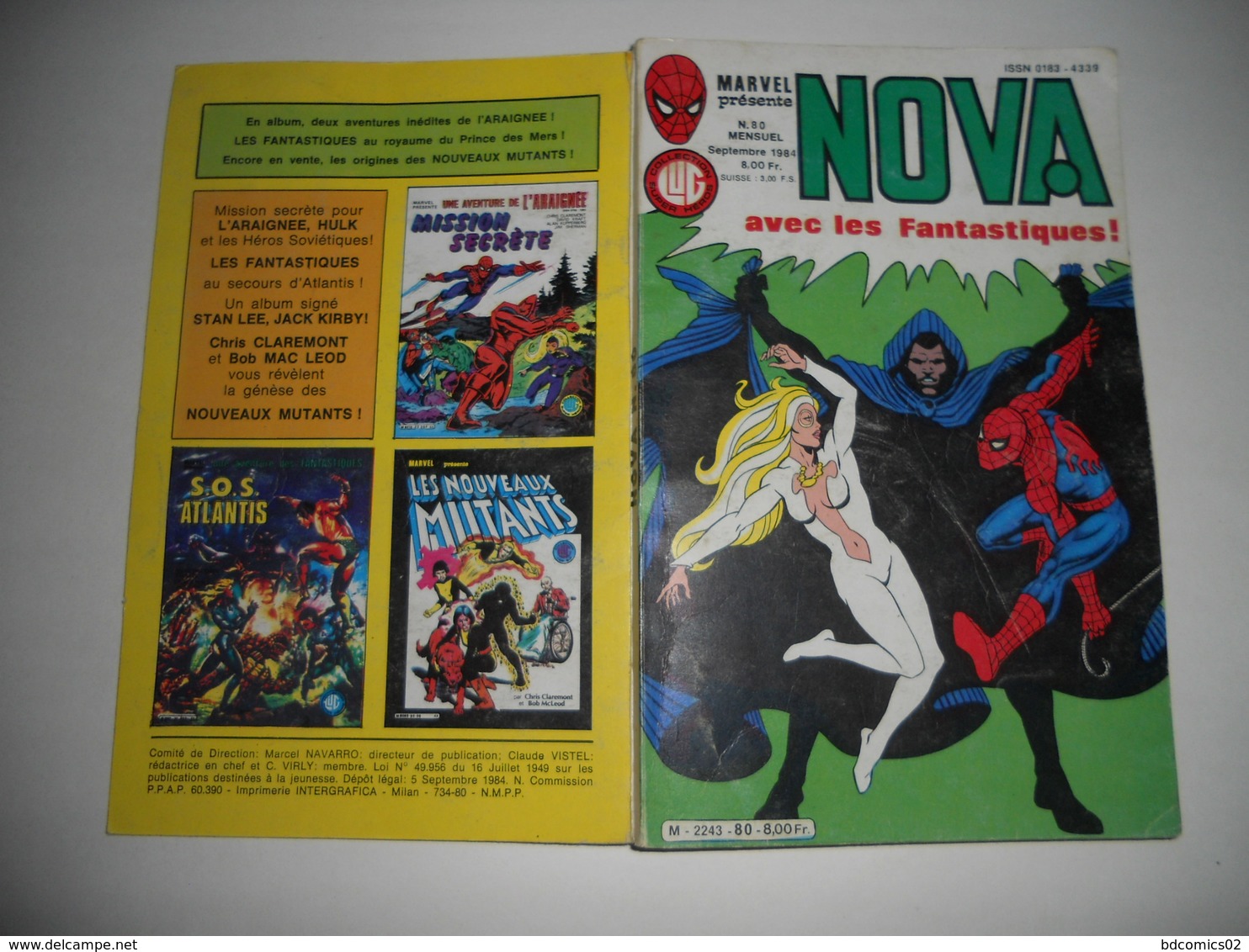 NOVA EDITION LUG N°80 AVEC LES 4 FANTASTIQUES TBE - Nova