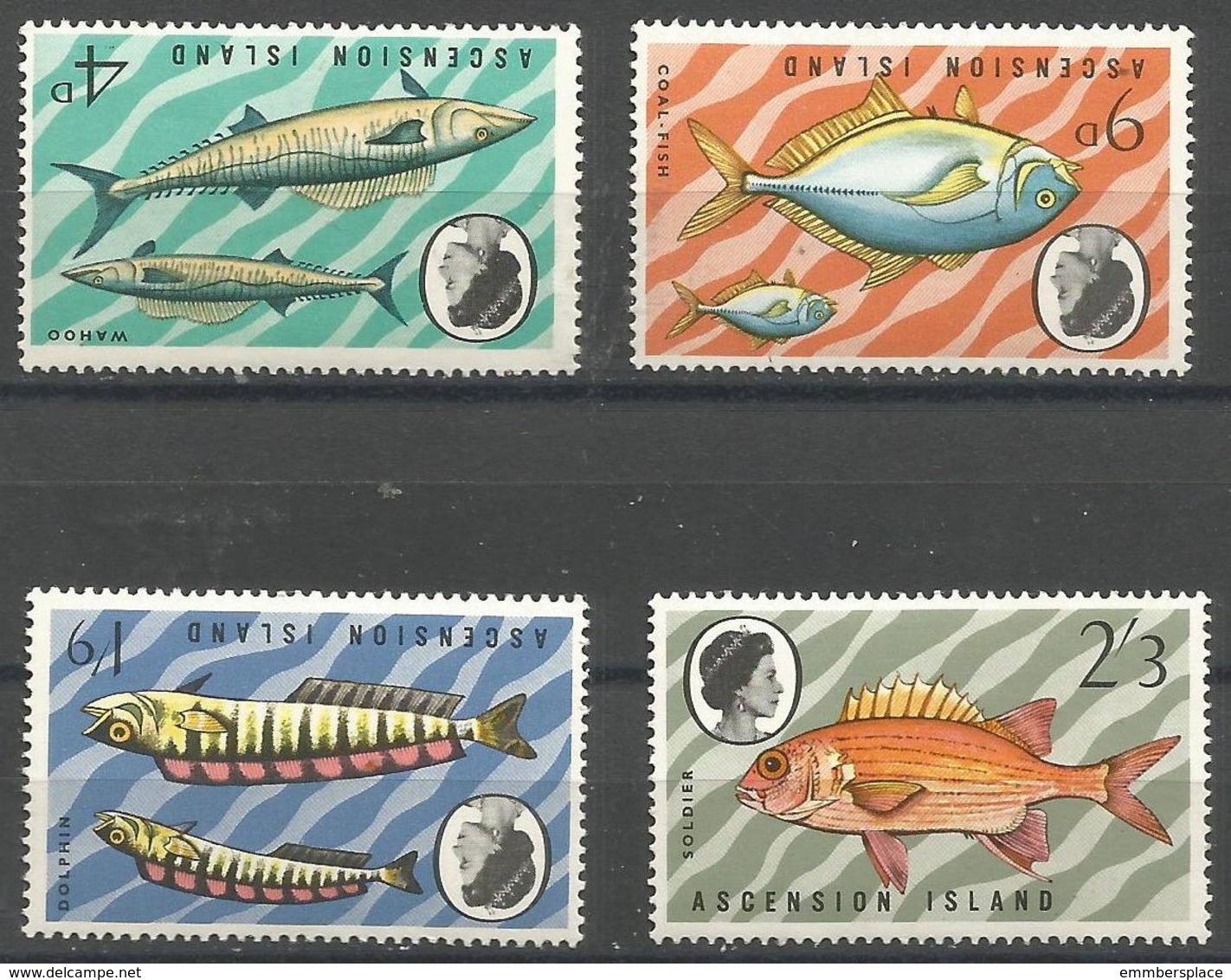 Ascension - 1970 Fish MNH **   SG 126-9 - Ascension (Ile De L')
