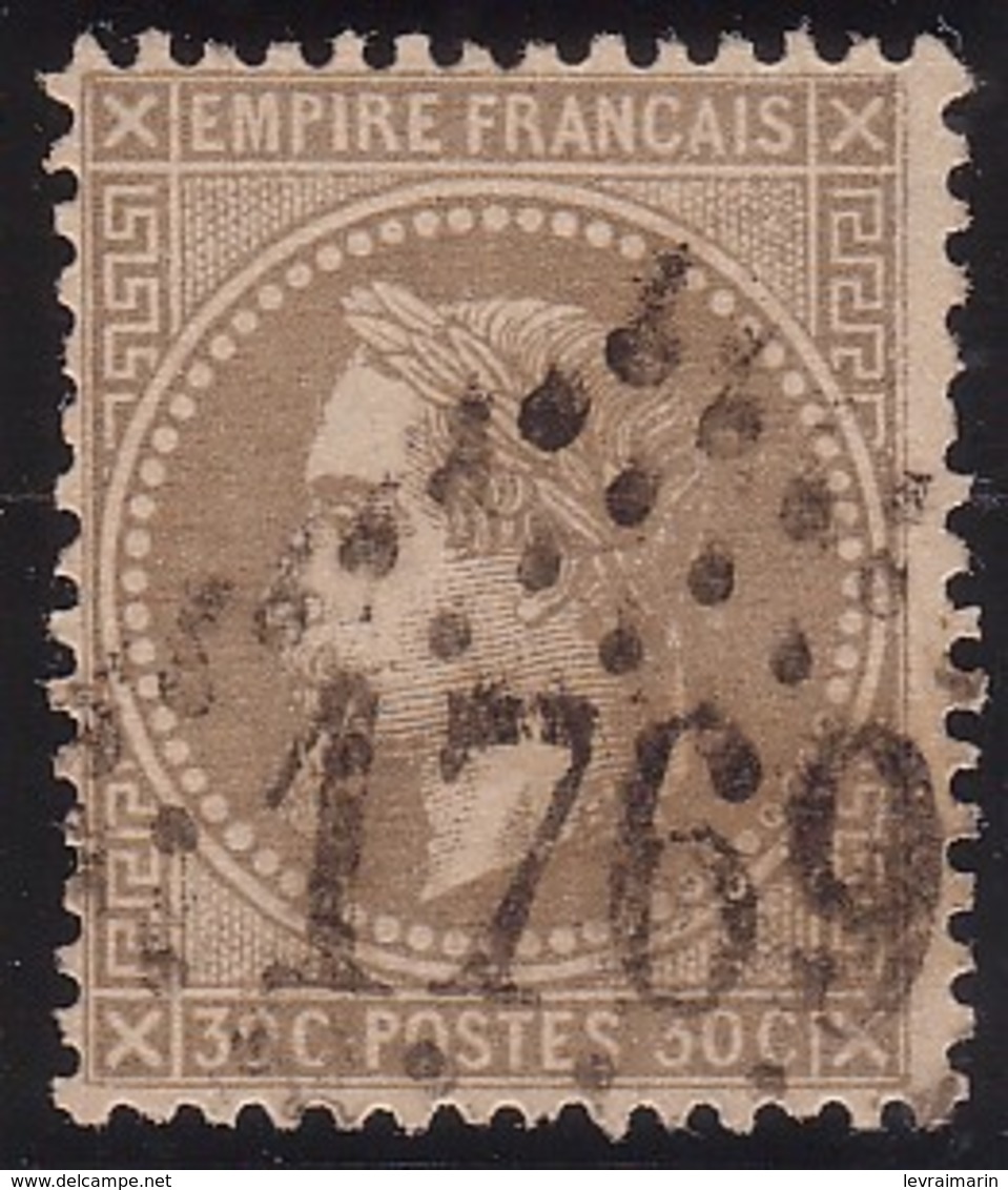 N°30 Oblitéré GC, 1er Choix - 1863-1870 Napoléon III Lauré