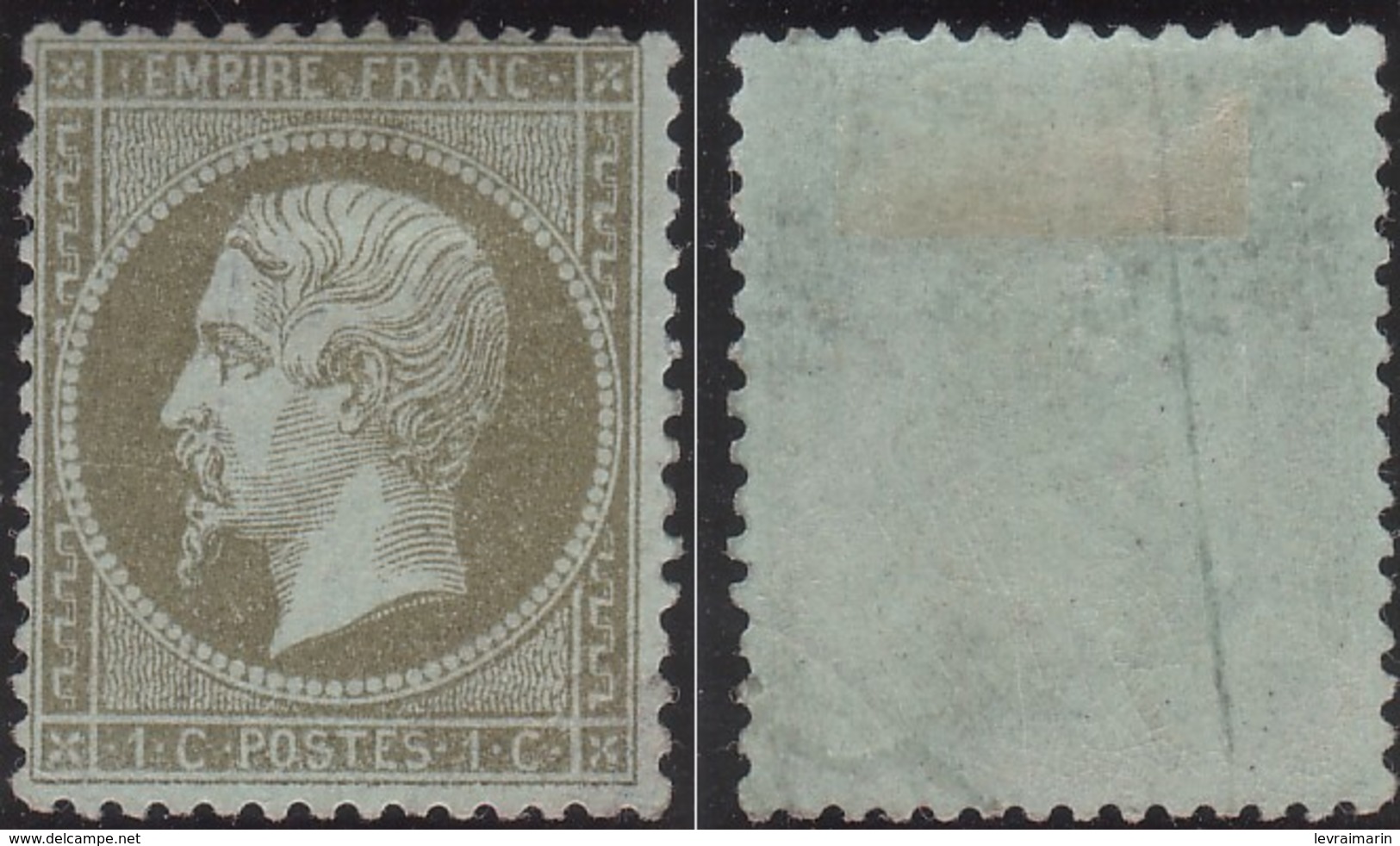 N°19 Neuf Gomme D'origine Avec Charnière Et Raccord De Papier, TB, Rare - 1862 Napoléon III