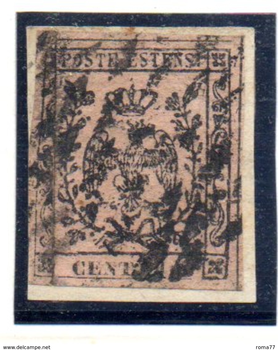 ASI33 - MODENA 1852 , 10 Cent  N. 2 Usato . - Modena