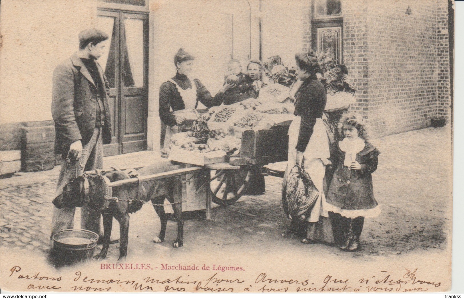 Bruxelles Marchand De Légumes  1903 ??? - Petits Métiers