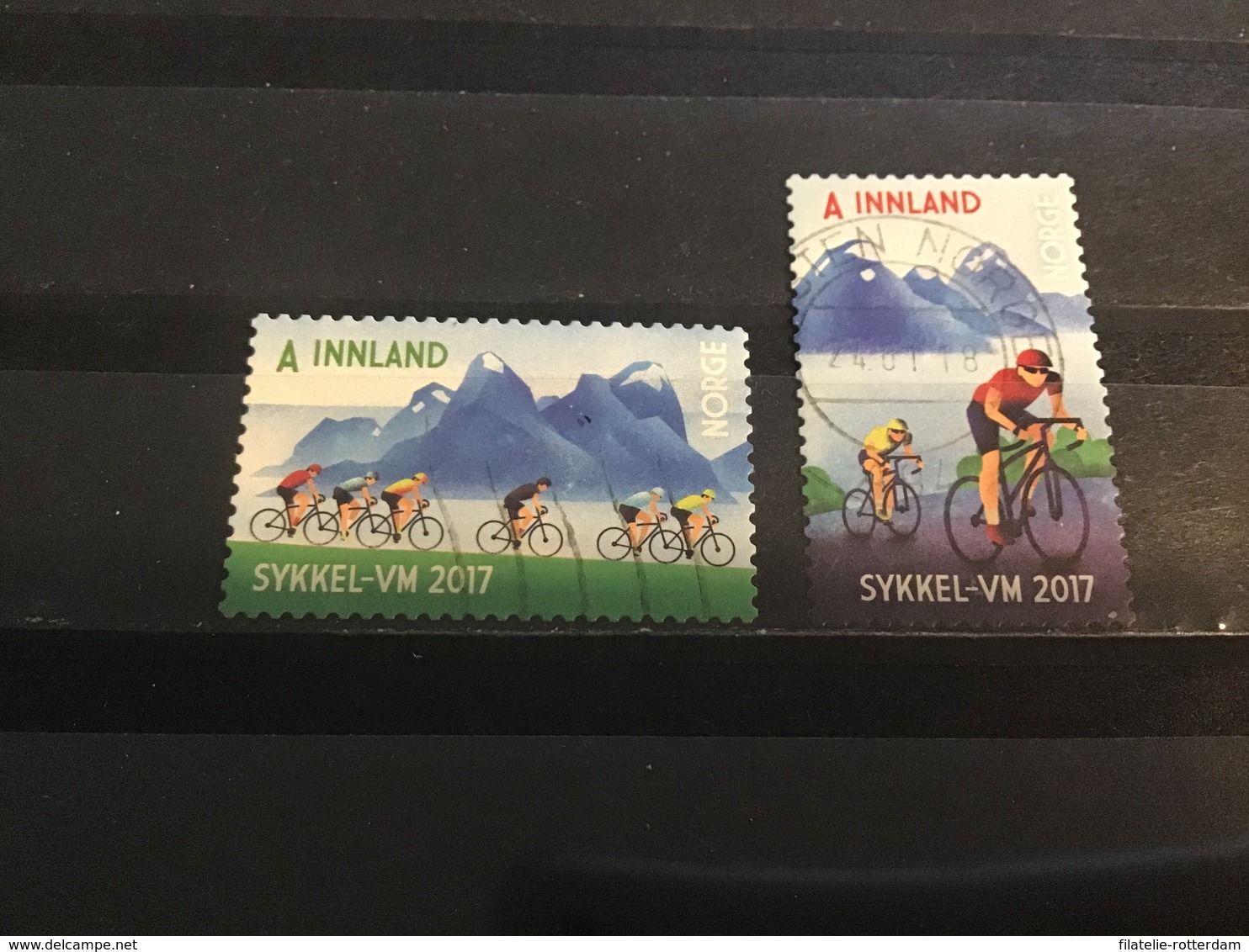 Noorwegen / Norway - Complete Set WK Wielrennen 2017 - Gebruikt