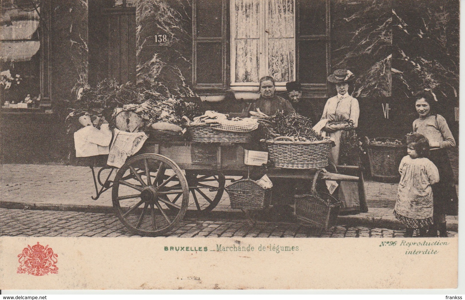 Bruxelles Marchande De Légumes 1904??? - Straßenhandel Und Kleingewerbe