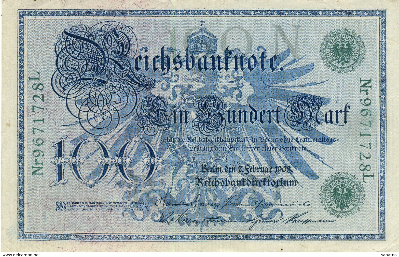 Germany 100 Reichsmark Third Reich - 100 Reichsmark