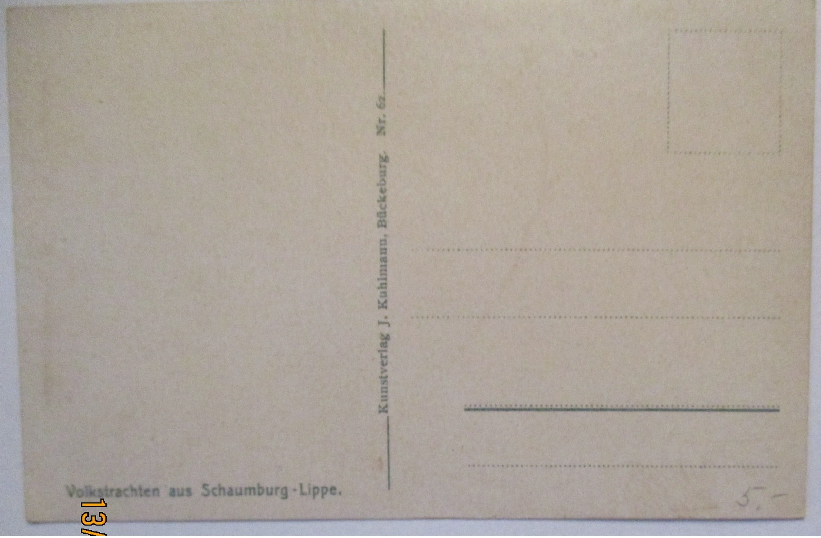 Trachten , Schaumburg Lippe Ca. 1910 (28752) - Trachten