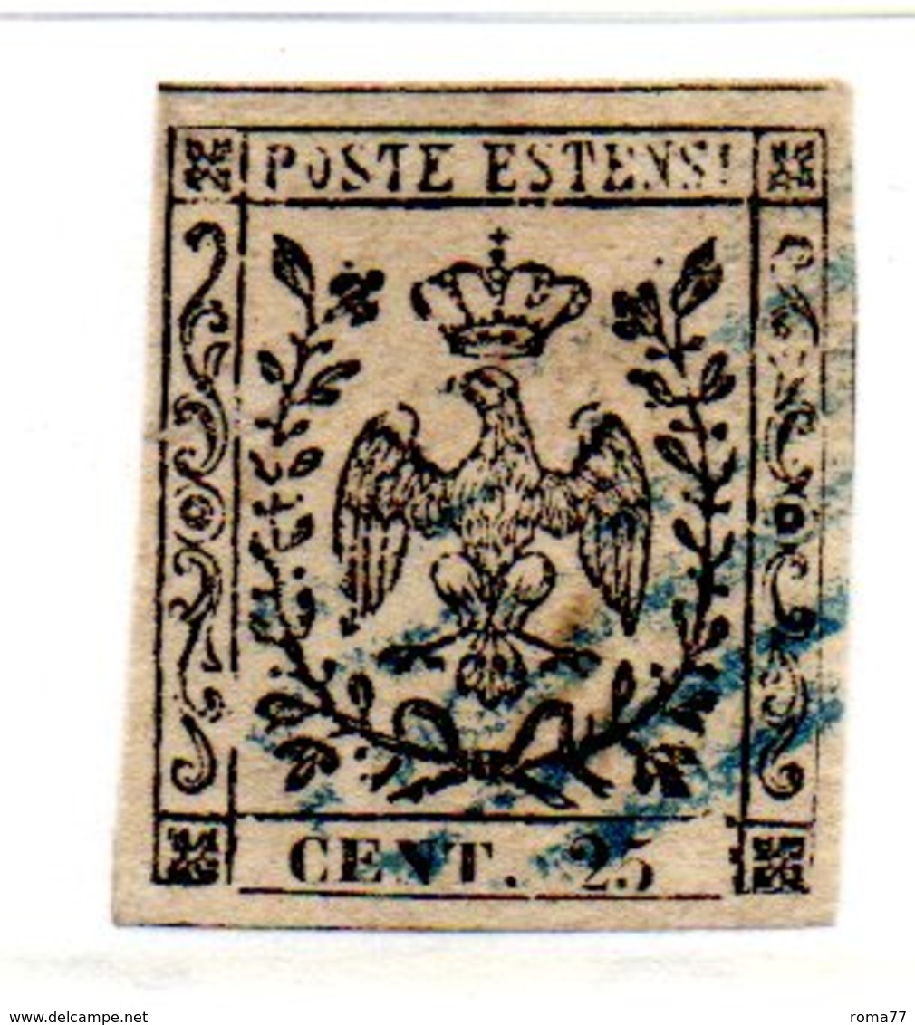 ASI38i - MODENA 1852 , 25 Cent  N. 4  Usato - Modena