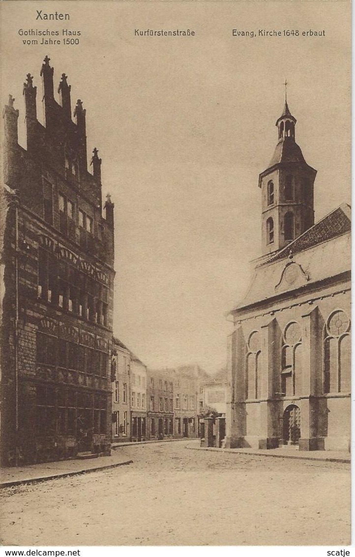 Xanten   Kurfürstenstrasse.   -   1919   Naar   Antwerpen - Xanten