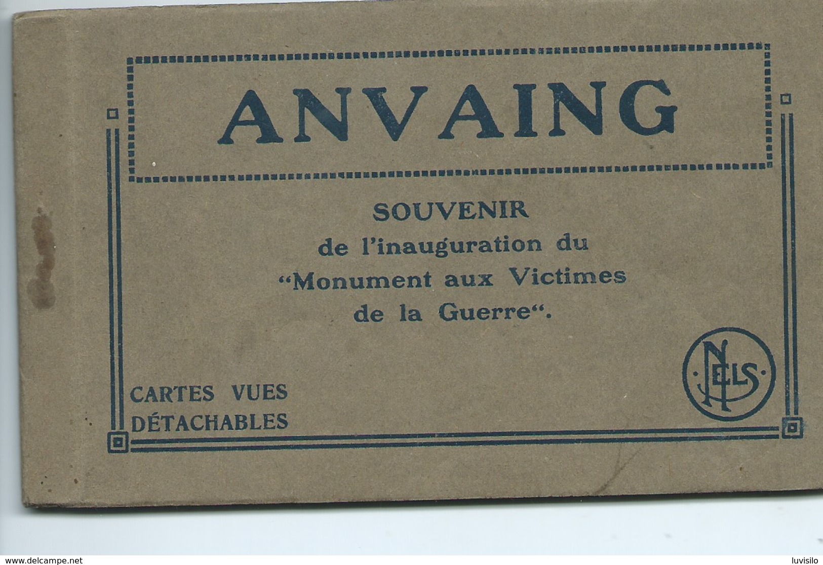 Anvaing - Souvenir De L'Inauguration Du Monument Aux Victimes De La Guerre  ( Carnet De 10 Vues ) - Frasnes-lez-Anvaing