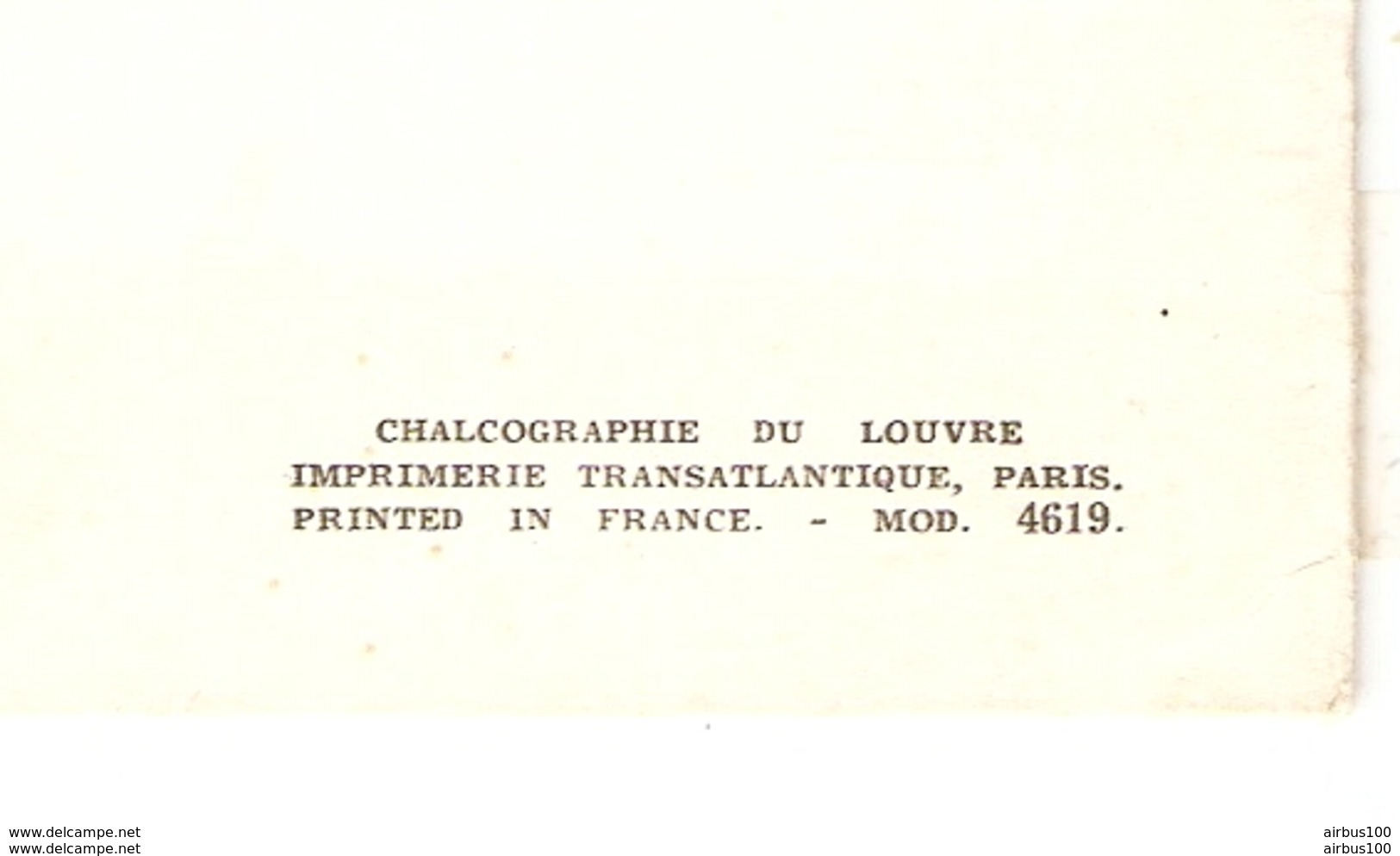 MENU 1962 PAQUEBOT ANTILLES Cie Gle TRANSATLANTIQUE FRENCH LINE - CHATEAU DE RAMBOUILLET - CHALCOGRAPHIE DU LOUVRE - Menus