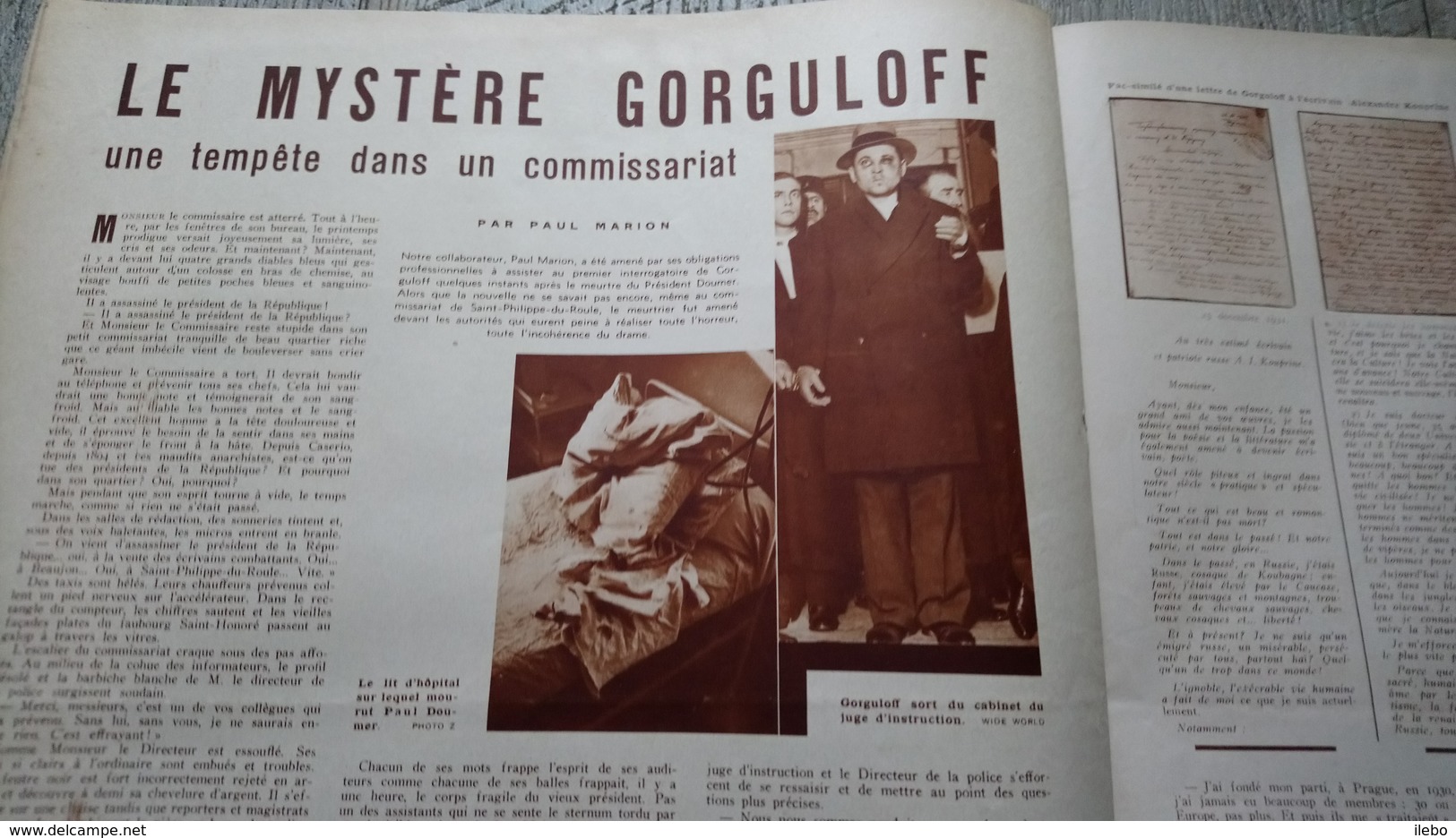 Revue Vu 1932  La République Obsèques De Doumer Mystère Gorguloff Politique - 1900 - 1949