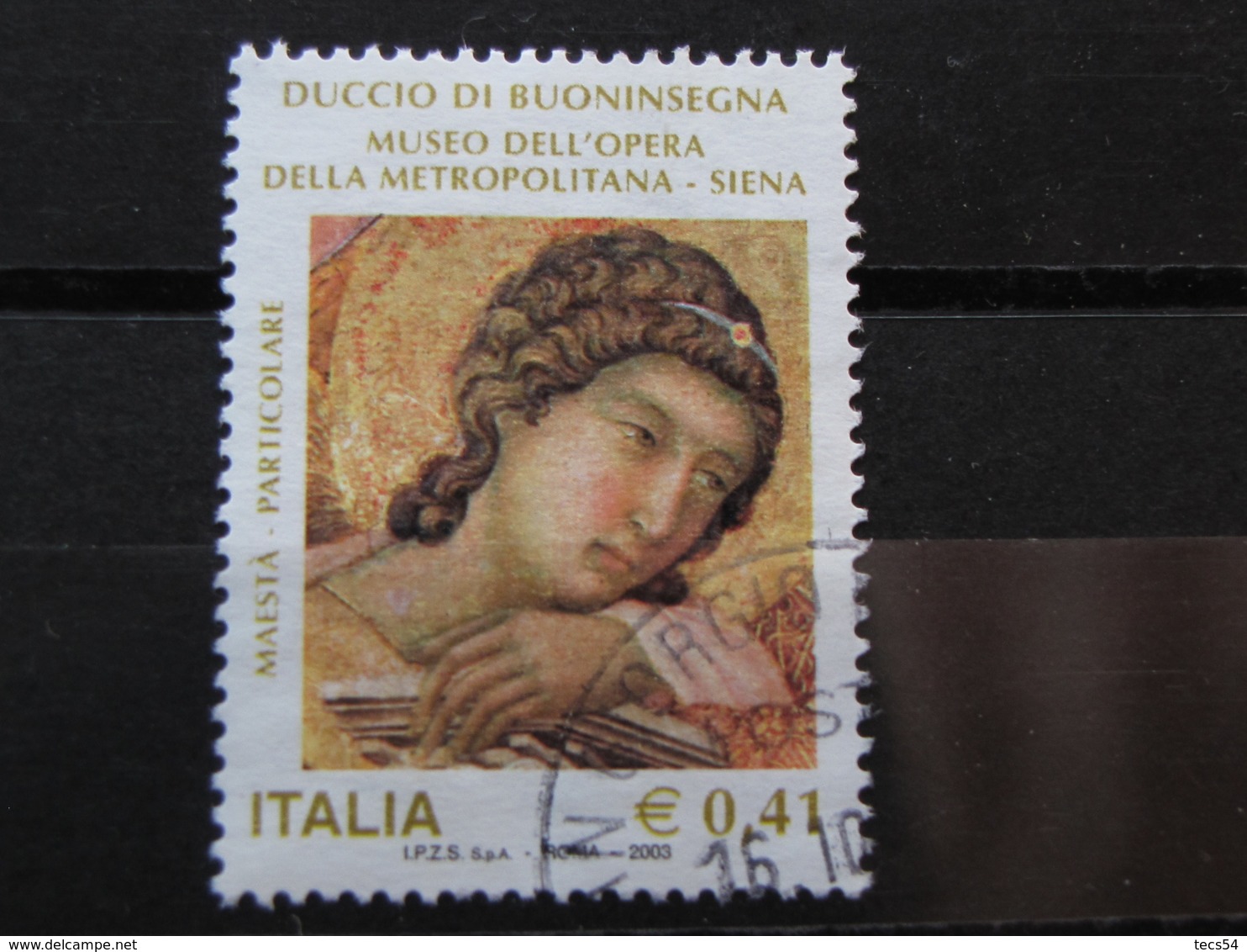 *ITALIA* USATI 2003 - DUCCIO DI BUONINSEGNA - SASSONE 2711 - LUSSO/FIOR DI STAMPA - 2001-10: Usati