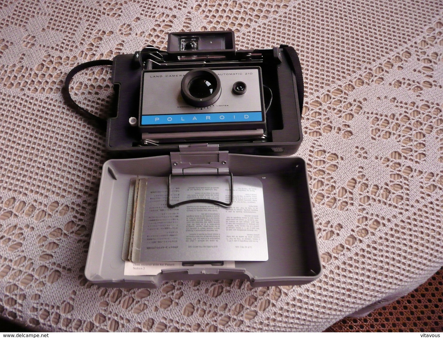 Appareil Photo Polaroid Land Automatique 210 Avec Boîte D'origine + Notice - Appareils Photo