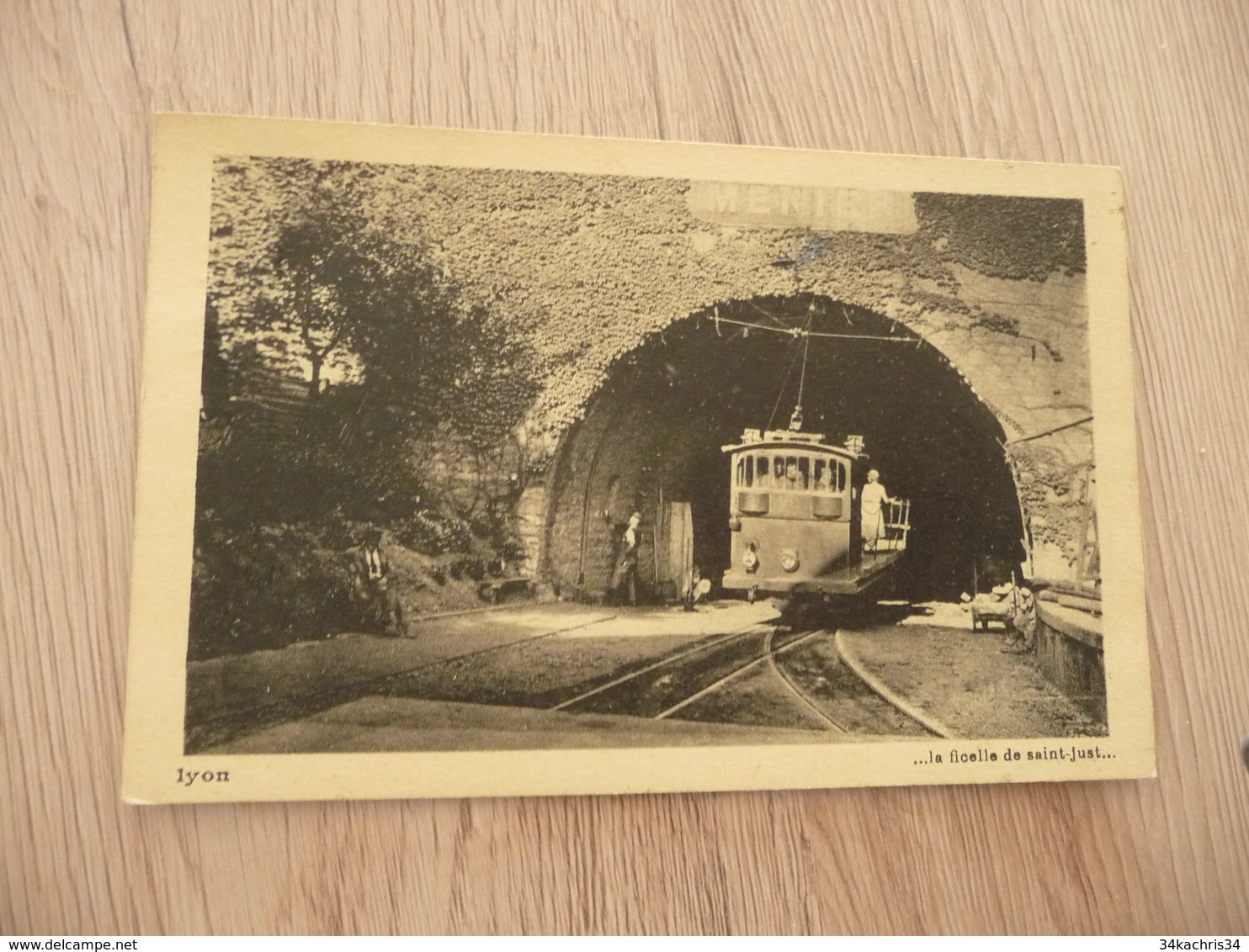 CPA 69 Rhône Lyon La Ficelle De Saint Just Tram Train - Autres & Non Classés