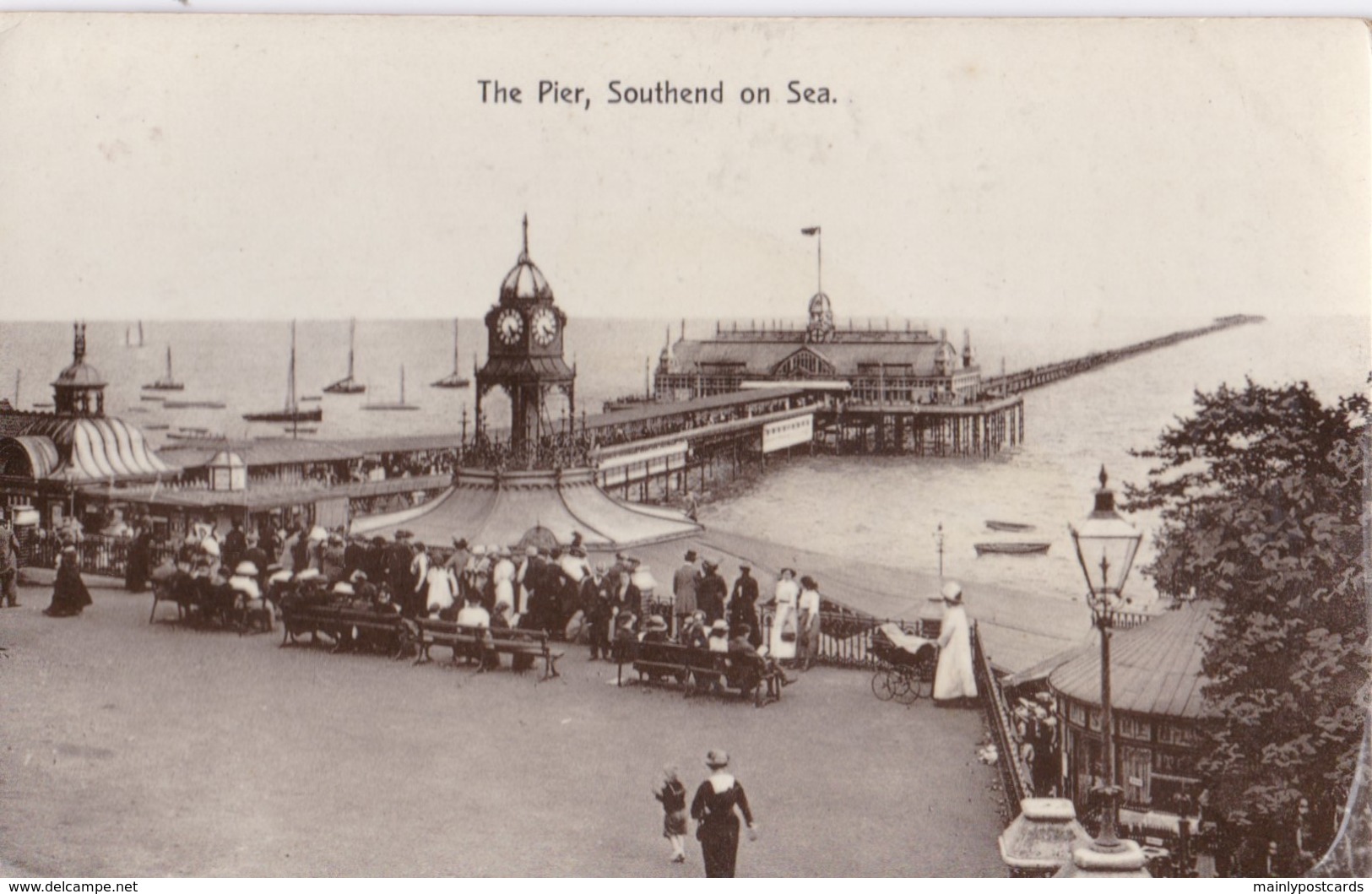 AS13 The Pier, Southend On Sea - RPPC - Southend, Westcliff & Leigh