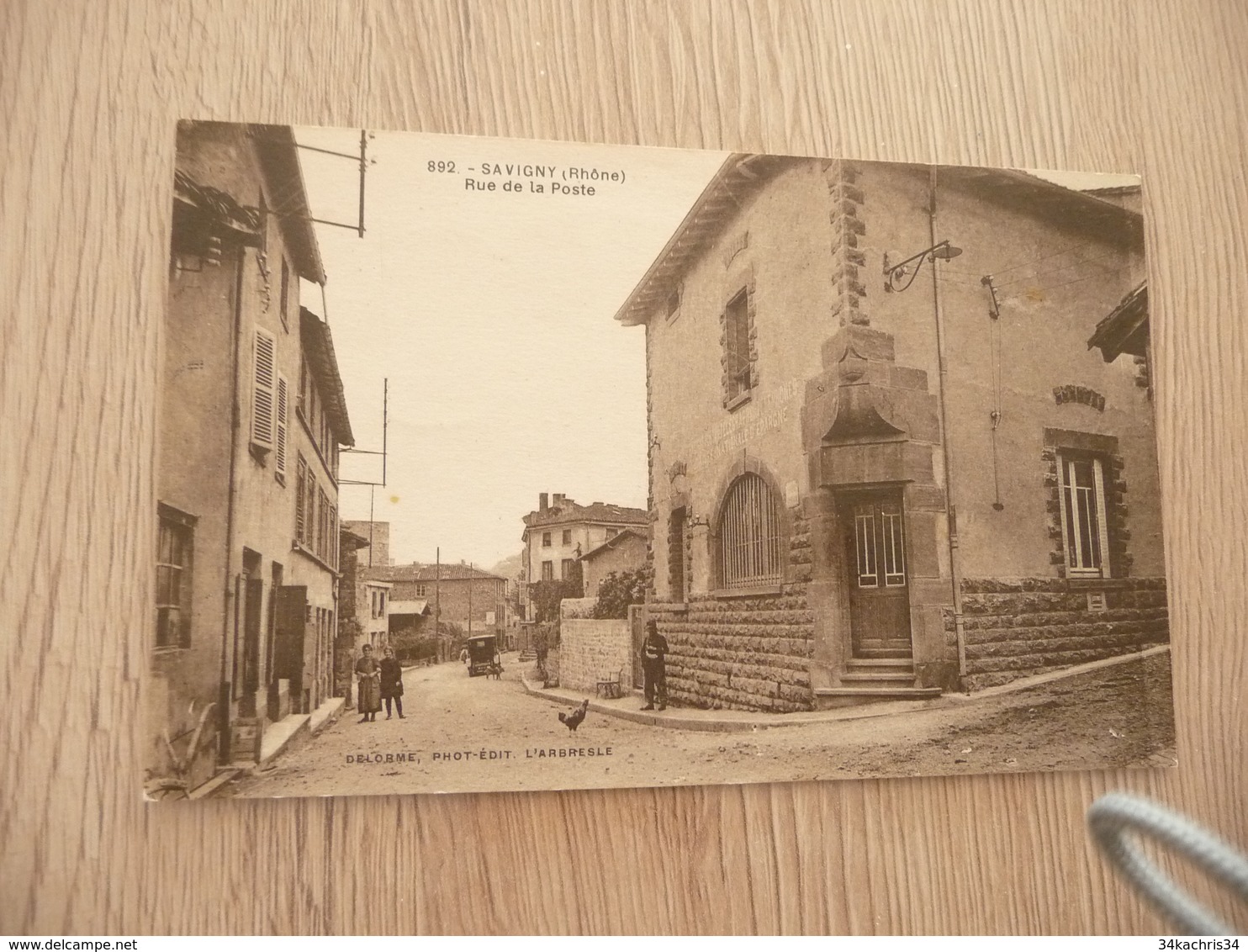 CPA 69 Rhône Savigny Rue De La Poste - Sonstige & Ohne Zuordnung