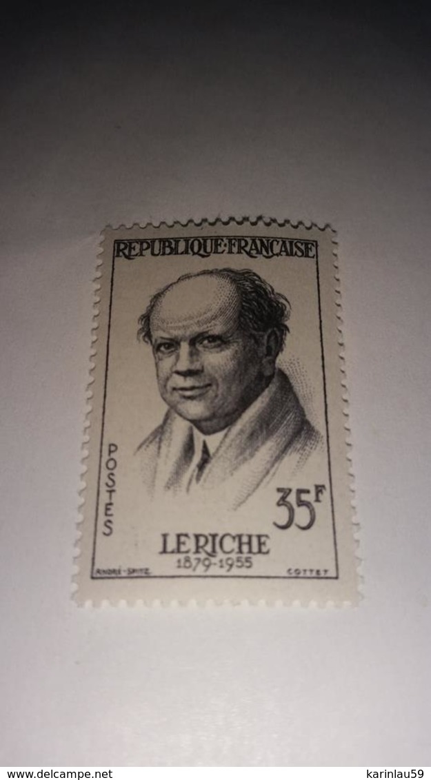 Timbre France YT N°1145 - Grands Médecins / René Leriche - 1958 - Neuf - Unused Stamps