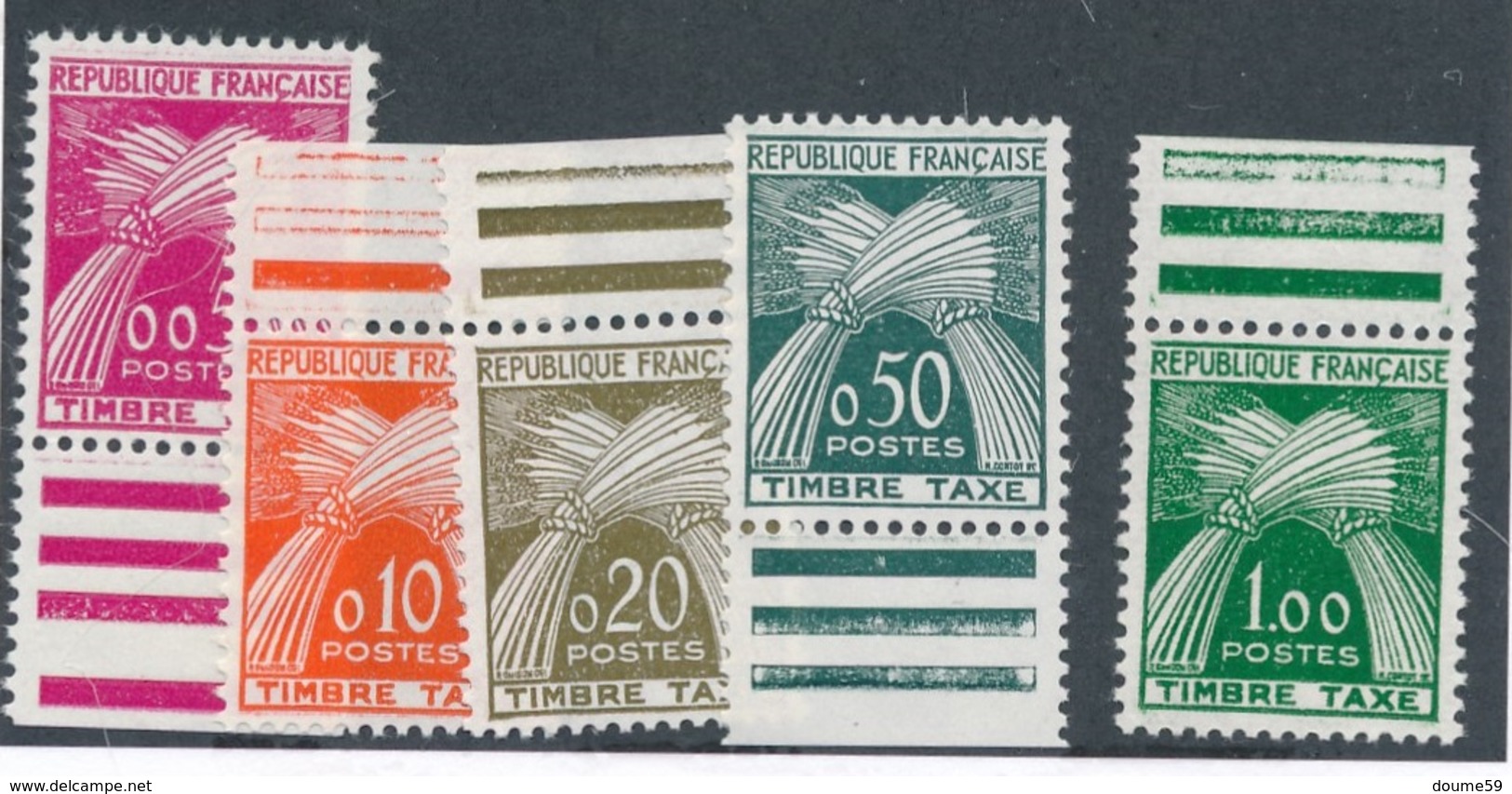 CK-159: FRANCE: Lot Avec Taxe N°90/94** - 1960-.... Neufs