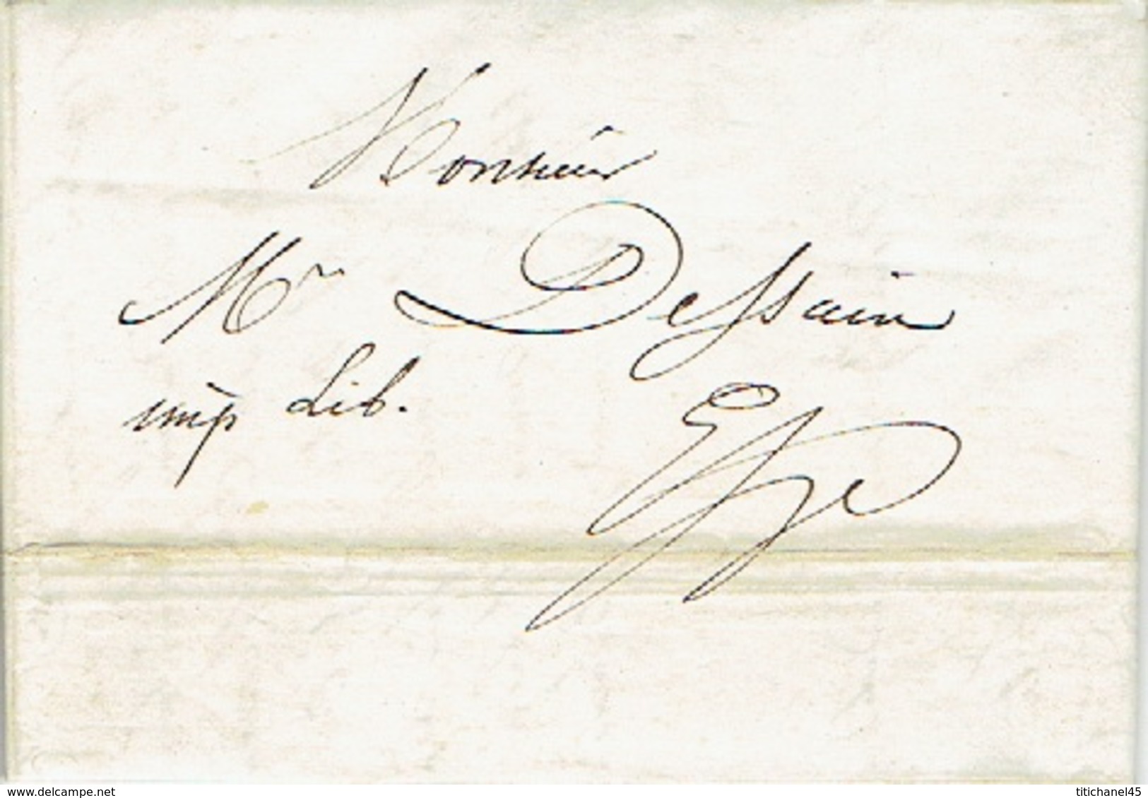 Facture 6/2/1847 : Relevé De Compte Fournitures Faites En 1846 Par L. DUVIVIER-STERPIN Messager Pr H. DESSAIN Imprimeur - 1800 – 1899