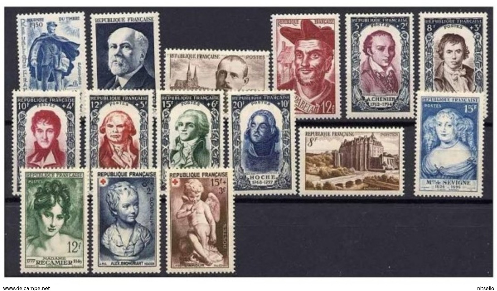 AÑOS COMPLETOS  ///  (C930) FRANCIA 1950 AÑO COMPLETO **MNH  CATALOG/COTE: 111€    ¡¡¡ OFERTA !!! - 1950-1959