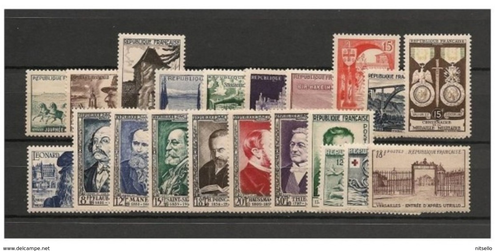 AÑOS COMPLETOS  ///  (C860) FRANCIA 1952 AÑO COMPLETO **MNH  CATALOG/COTE: 117€    ¡¡¡ OFERTA !!! - 1950-1959