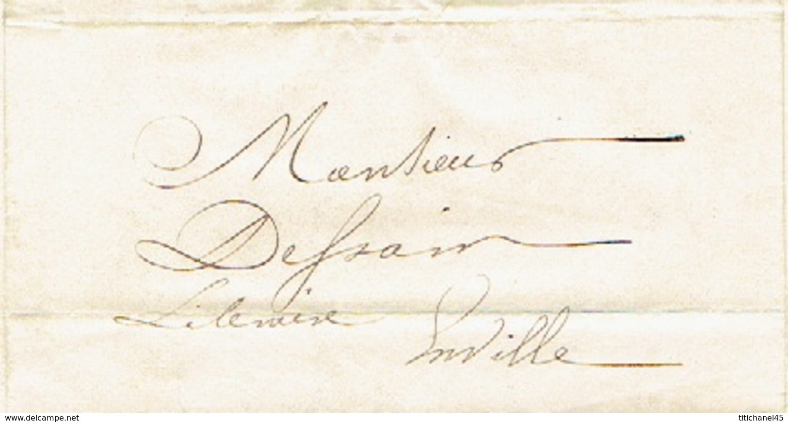 Lettre Du 17 Mai 1847 De L'étude De Maître G. BIAR Notaire Place Saint-Paul à Liège Adressée à Monsieur H. DESSAIN Liège - 1800 – 1899