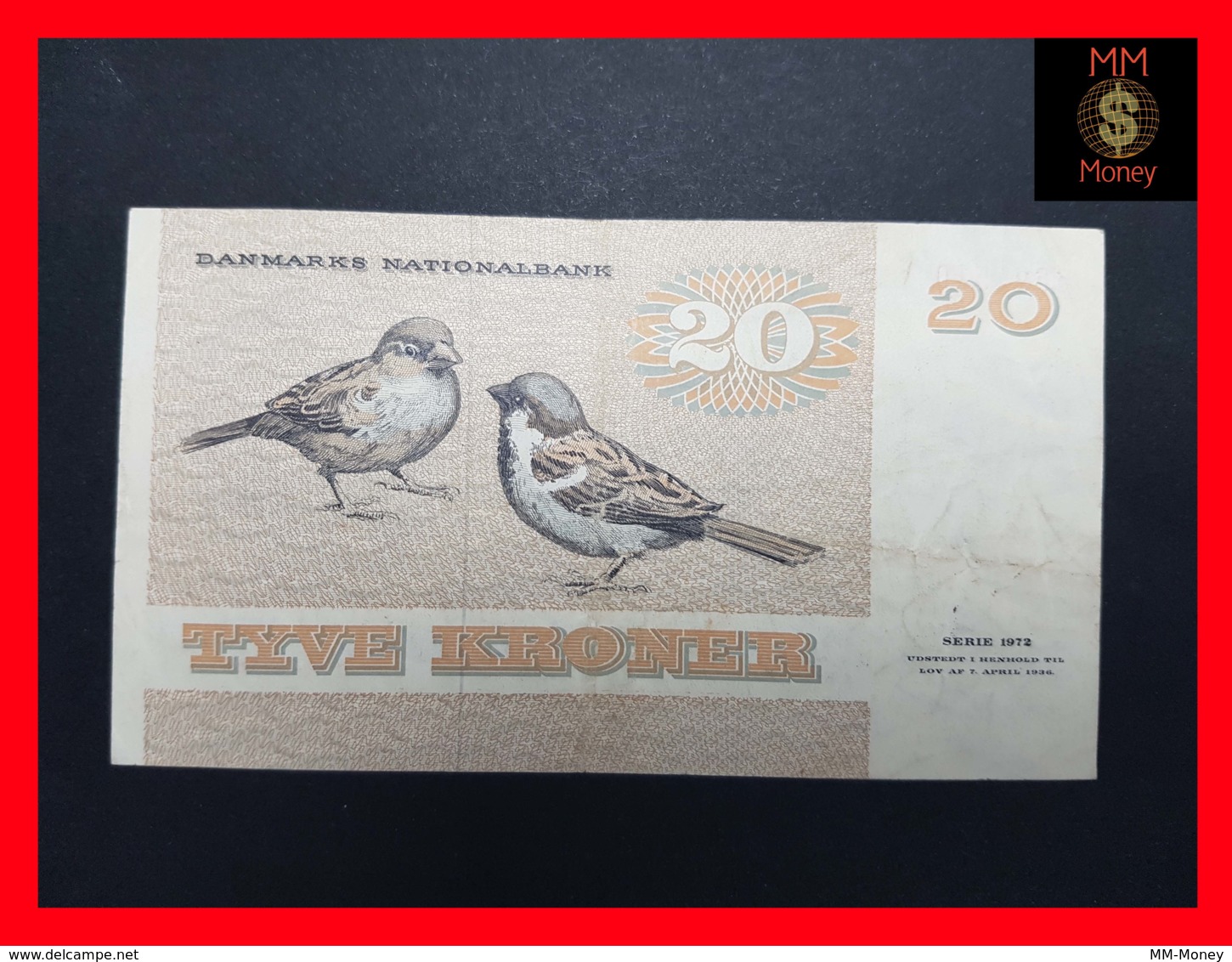 DENMARK 20 Kroner 1981 P. 49  VF + - Dänemark