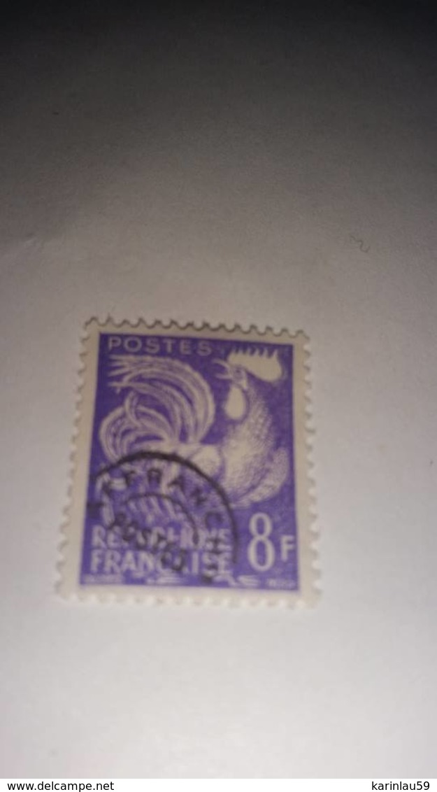 Timbre France PRÉOBLITÉRÉ - Coq Gaulois Y&T N°109- 1959 - 1953-1960