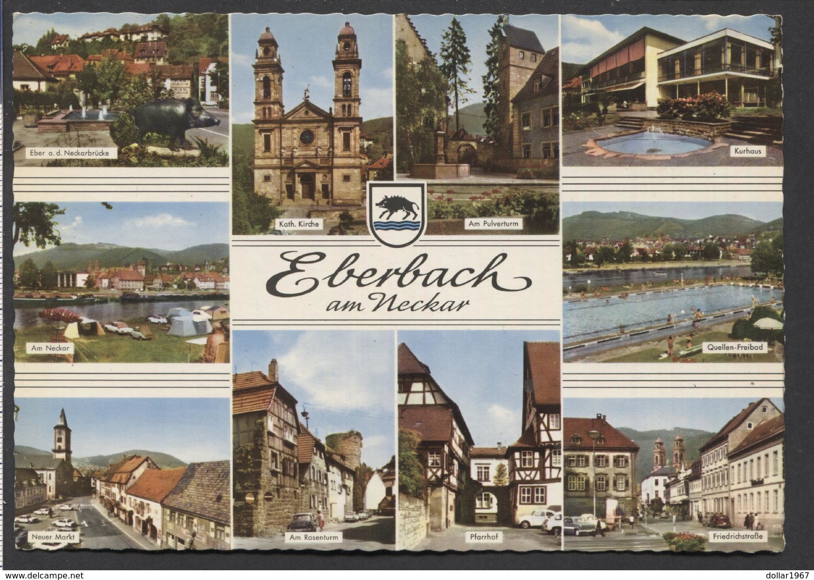 Eberbach Am Neckar Mehrbildkarte  -  NOT  Used - See The 2  Scans For Condition. ( Originalscan !!! ) - Eberbach