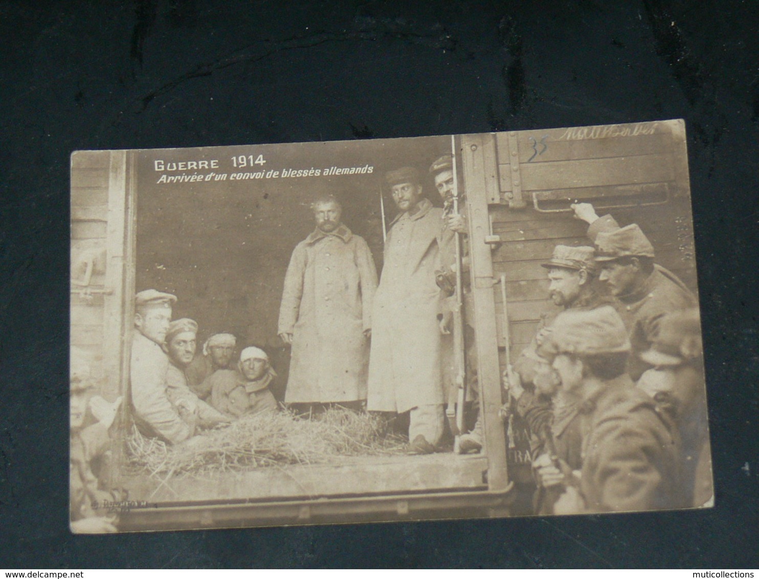 MILITARIA  GUERRE  1914/18  TRAIN DE PRISONNIERS BLESSES ALLEMANDS   / CIRC /  EDITION - Guerra 1914-18