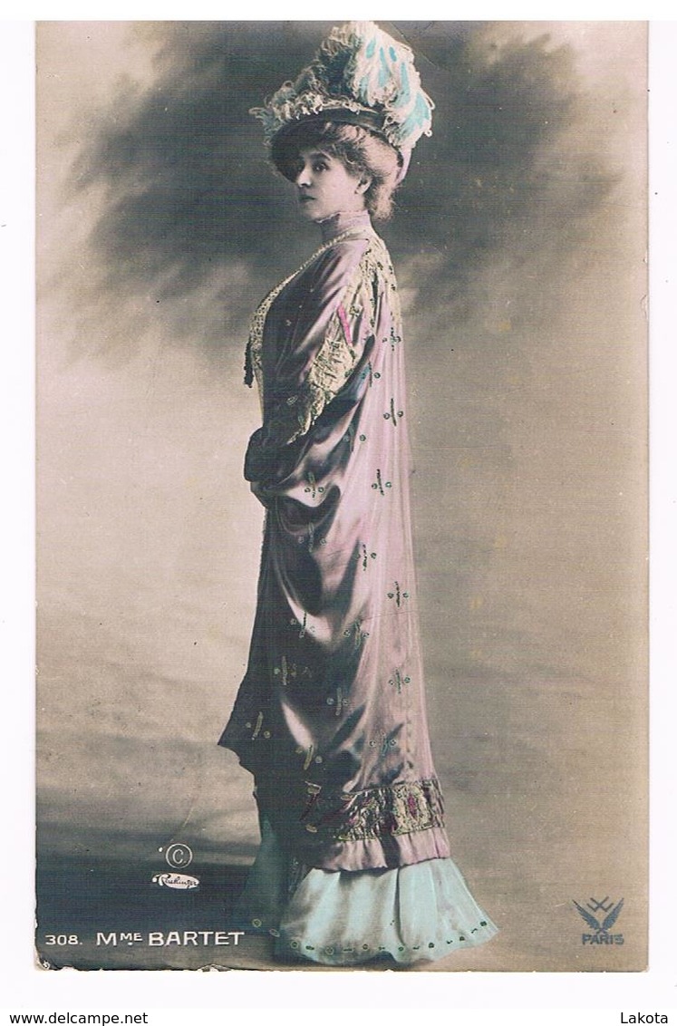 CPA : Actrice De Théâtre : Madame BARTET Jeanne Julie Regnault,dite Julia Bartet 1854/1941 Par Reutlinger - Théâtre