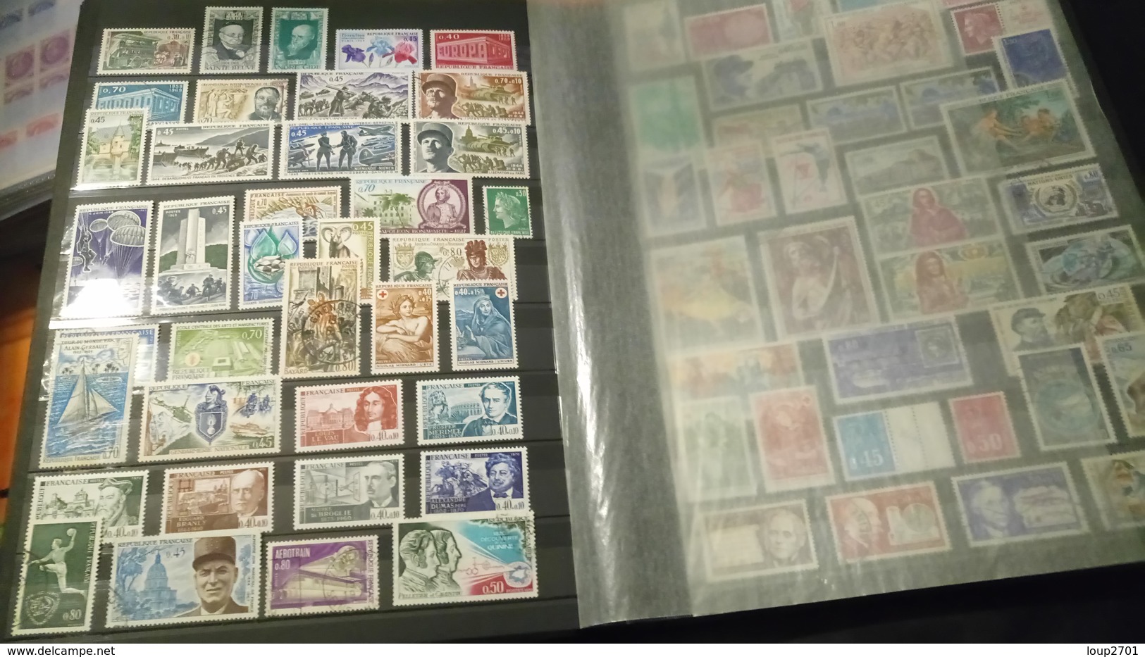 D333 GROS LOT FEUILLES TIMBRES FRANCE NEUFS / OB A TRIER BELLE COTE DÉPART 10€