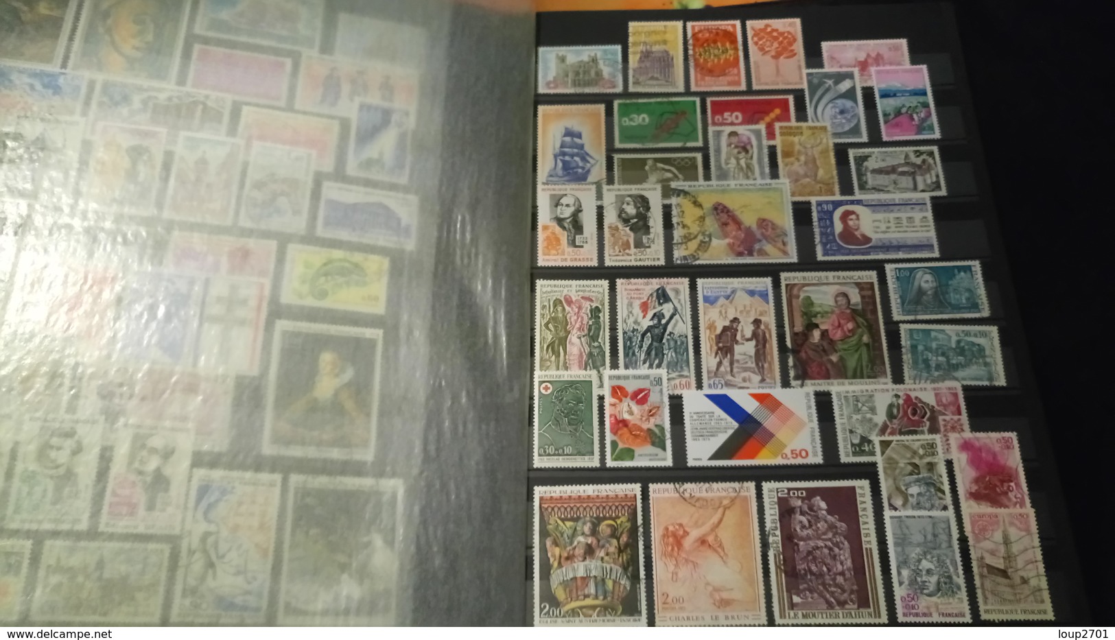 D333 GROS LOT FEUILLES TIMBRES FRANCE NEUFS / OB A TRIER BELLE COTE DÉPART 10€