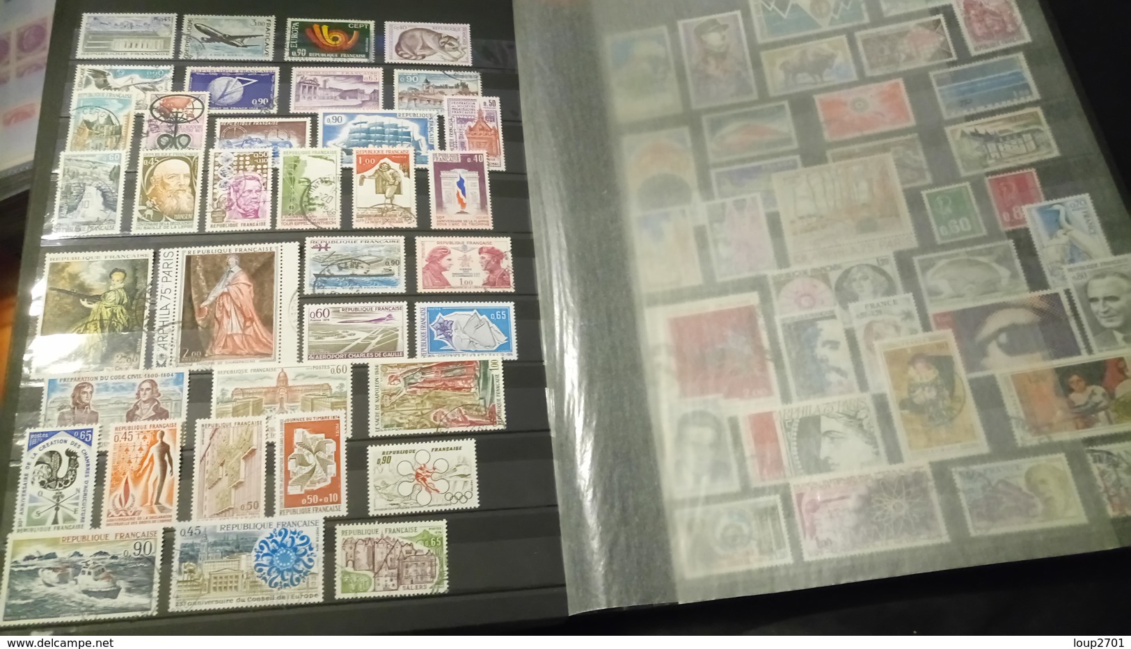 D333 GROS LOT FEUILLES TIMBRES FRANCE NEUFS / OB A TRIER BELLE COTE DÉPART 10€