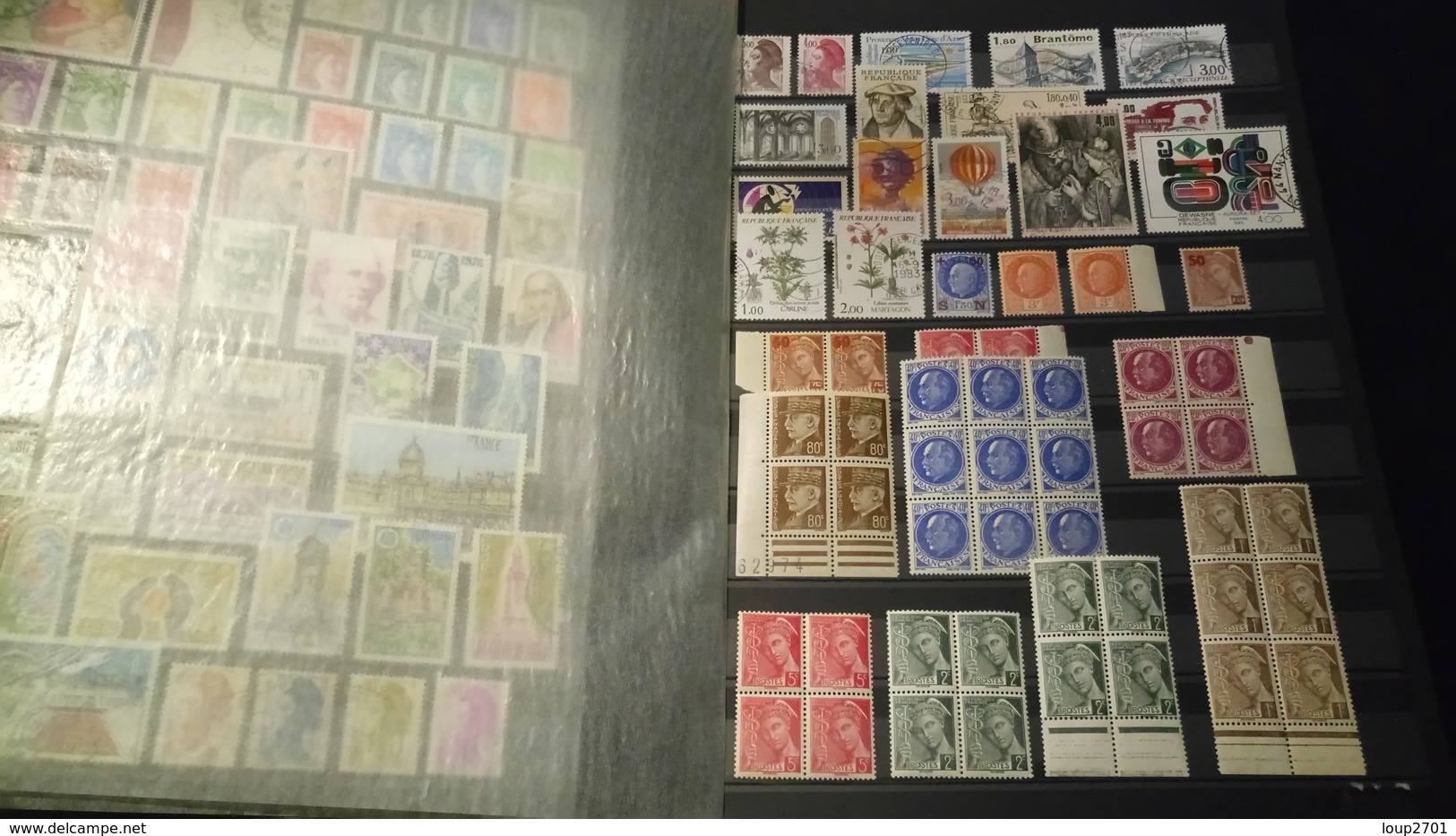 D333 GROS LOT FEUILLES TIMBRES FRANCE NEUFS / OB A TRIER BELLE COTE DÉPART 10€