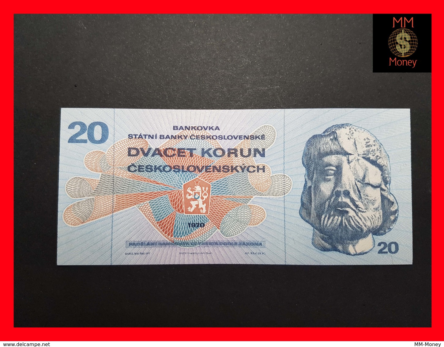 CZECHOSLOVAKIA  20 Korun 1970 P. 92  UNC - Tchécoslovaquie