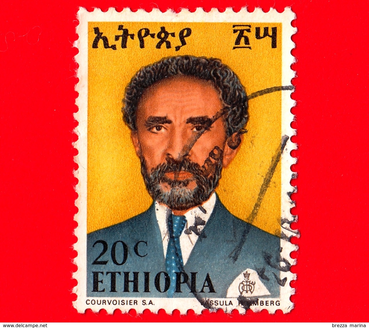 ETIOPIA - Usato - 1973 - Imperatore Haile Selassie - 20 - Etiopia