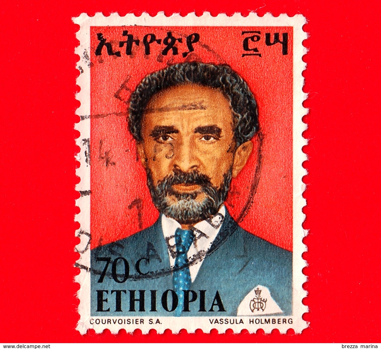 ETIOPIA - Usato - 1973 - Imperatore Haile Selassie - 70 - Etiopia