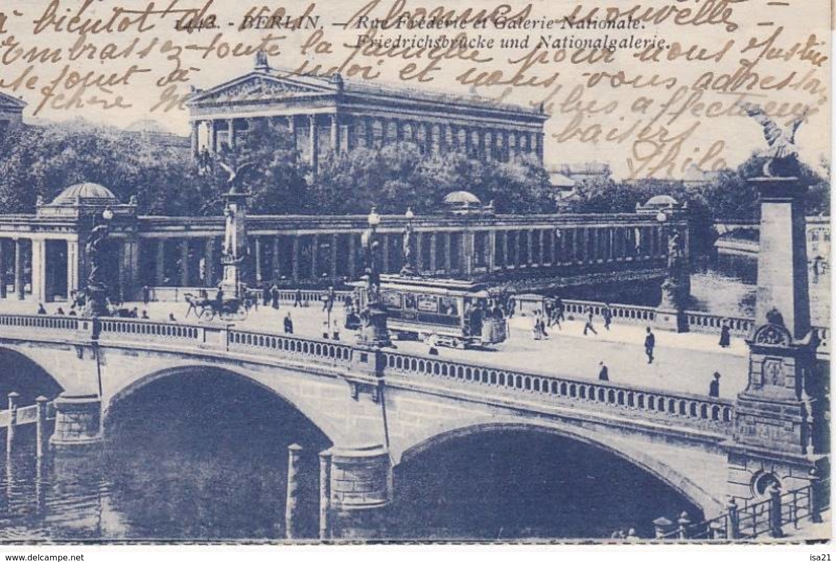 CPA BERLIN Rue Frédéric Et Galerie Nationale 1926 - Friedrichshain