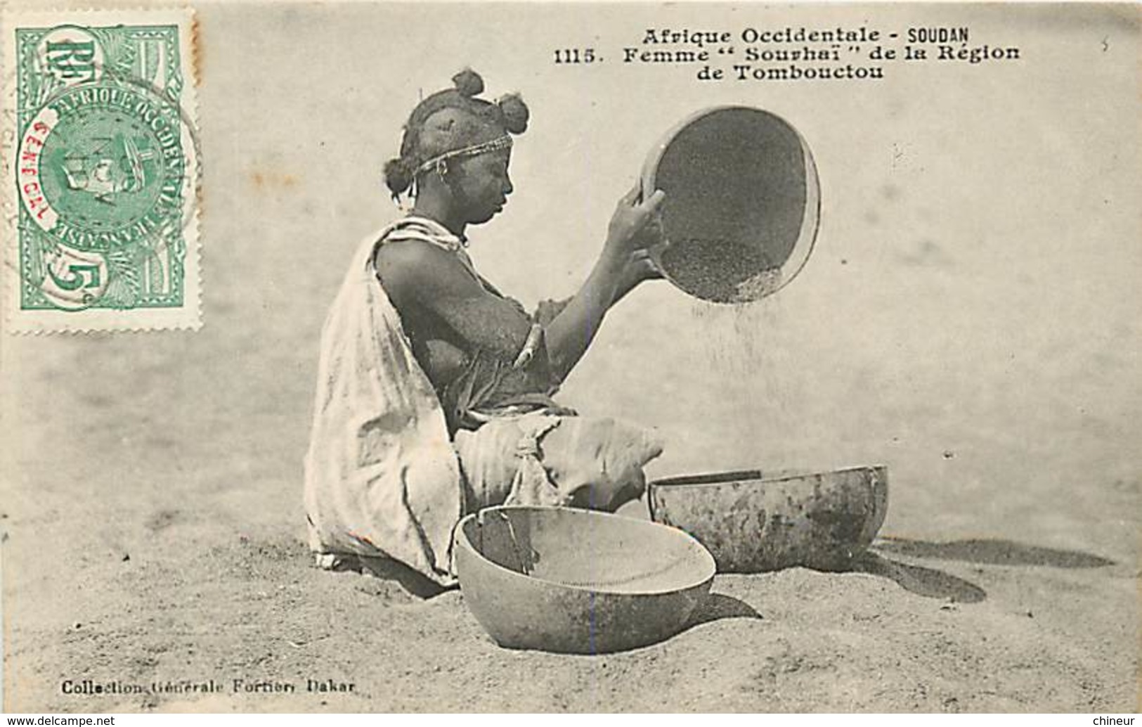 MALI SOUDAN FRANCAIS FEMME SEIN NU SOURHAI DE LA REGION DE TOMBOUCTOU - Soudan