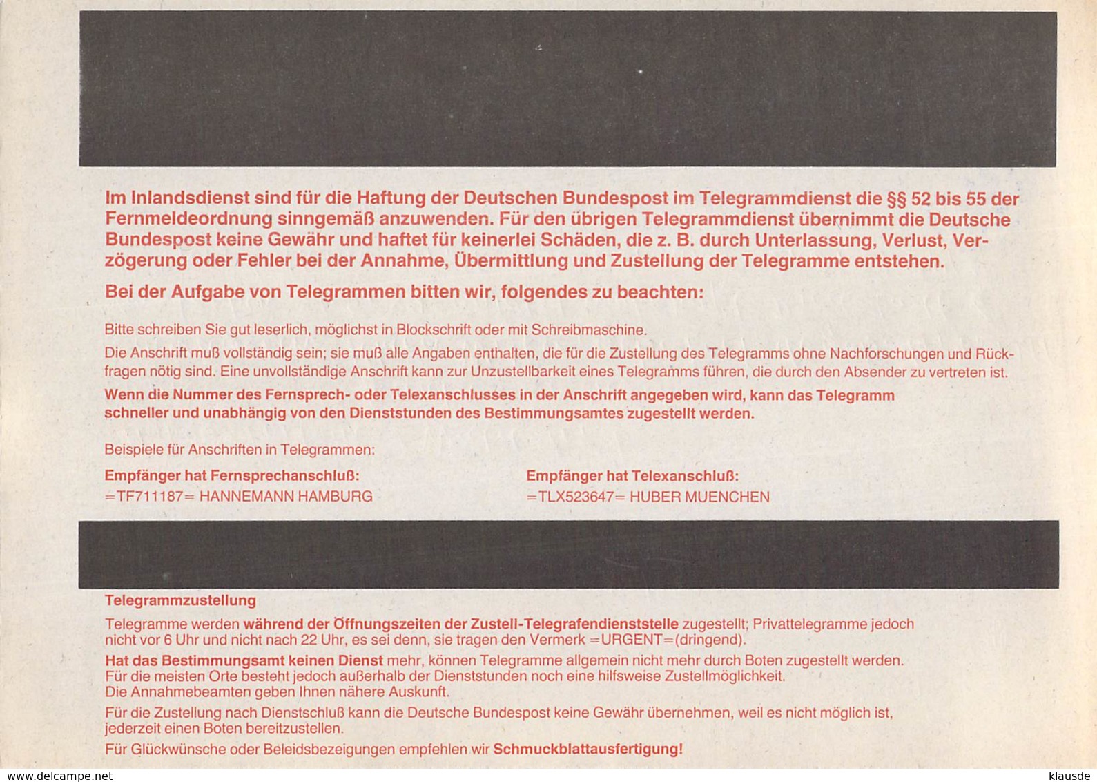 Telegramm Deutsche Bundespost 6086 Riedstadt-DDR 5906 Ruhla 1989 - Other & Unclassified