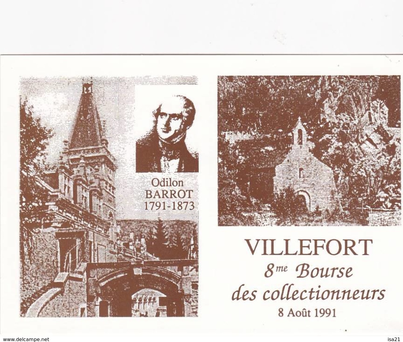 4 Cartes Postales De LOZERE VILLEFORT Bourse Des Collectionneurs - Bourses & Salons De Collections