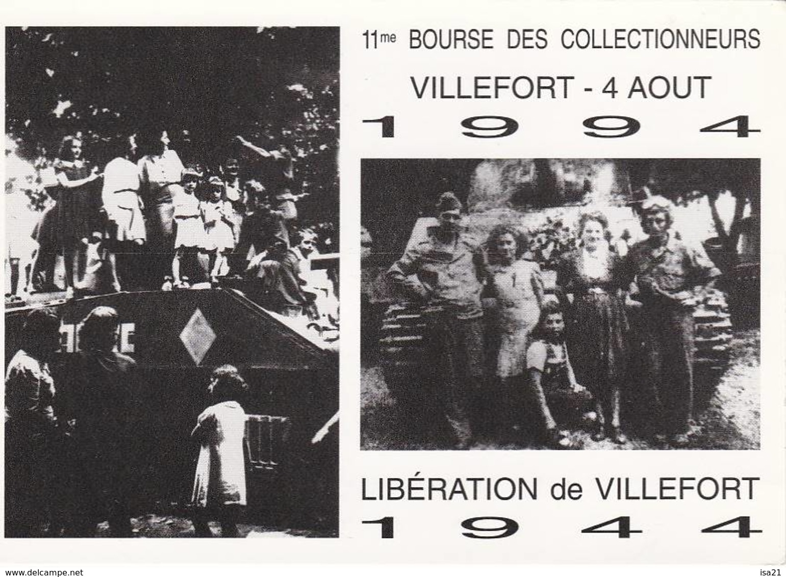 4 Cartes Postales De LOZERE VILLEFORT Bourse Des Collectionneurs - Bourses & Salons De Collections