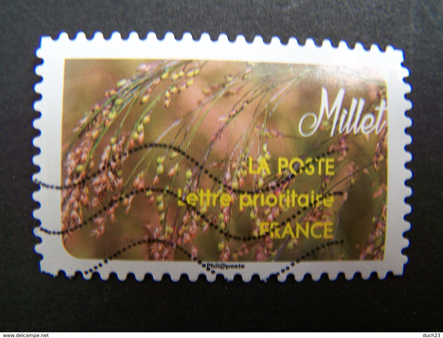 N°1445 LE MILLET OBLITERE ANNEE 2017 SERIE DU CARNET CEREALES NOURRICIERES AUTOCOLLANT ADHESIF - Usati