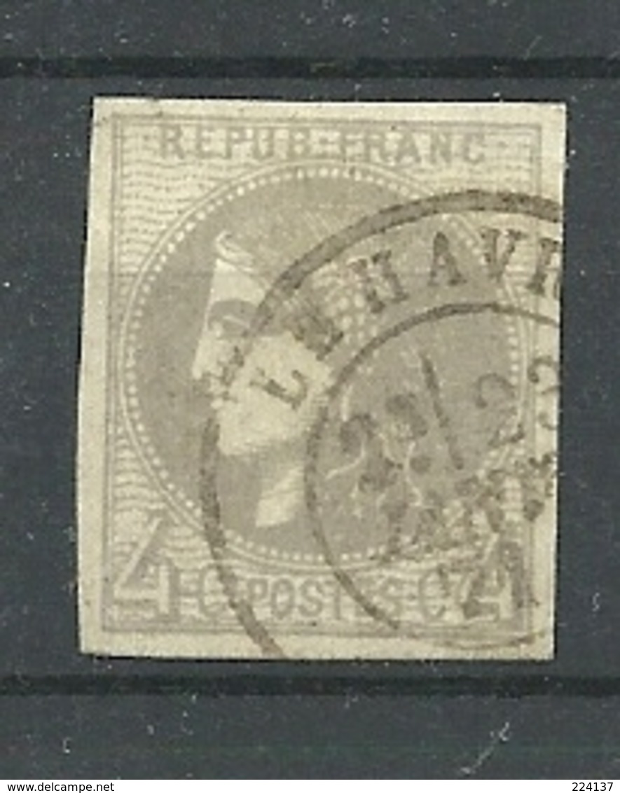 N° 41B OBLITERE - 1870 Bordeaux Printing