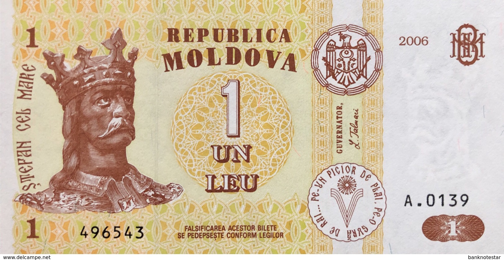 Moldavia 1 Leu, P-8g (2006) - UNC - Moldawien (Moldau)