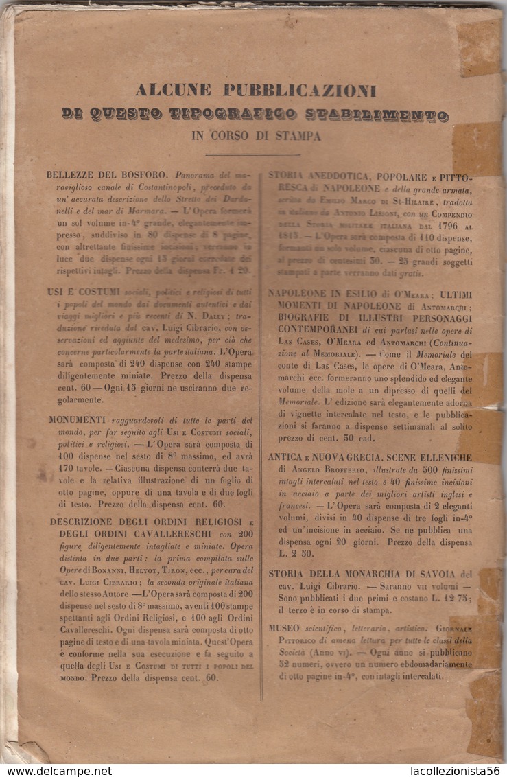 9132-RELAZIONE DEL TRASPORTO DELLE CENERI E DE' FUNERALI DELL'IMPERATORE NAPOLEONE-1844 - Libri Antichi