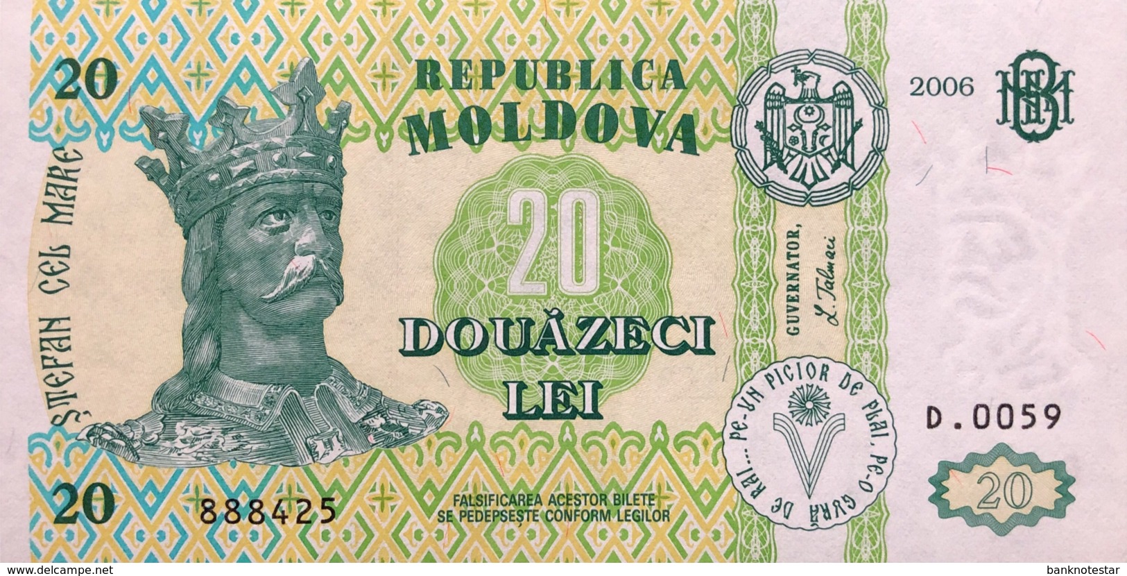 Moldavia 20 Lei, P-13h (2006) - UNC - Moldawien (Moldau)