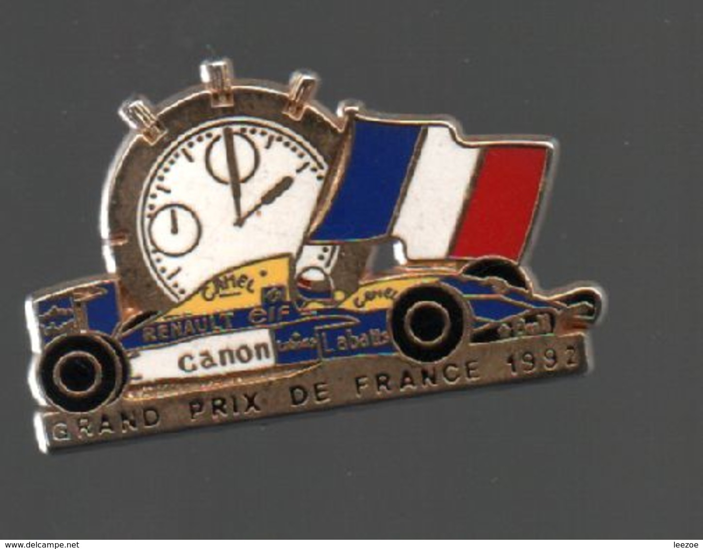 Pin's F1. GRANP PRIX DE FRANCE 1992 PAR LOCOMOBILE ( 94) Sponsoring CAMEL....ATTACHE 2 POINTS .....BT4 - Car Racing - F1